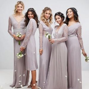 ASOS lavender bridesmaid dress